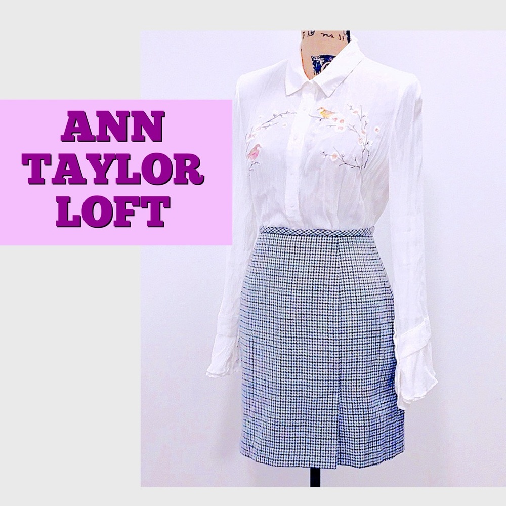 🔥Ann Taylor Wool Tweed Skirt